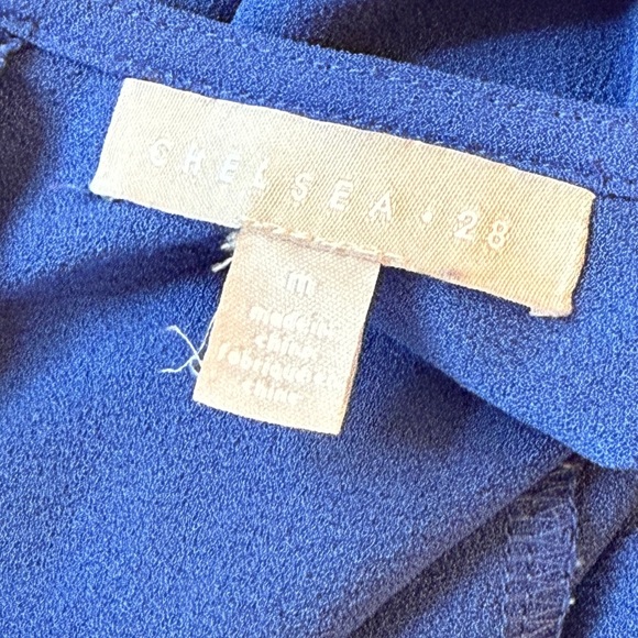 Chelsea28 Short Sleeve Blue Sheath Dress Size M - Picture 8 of 8